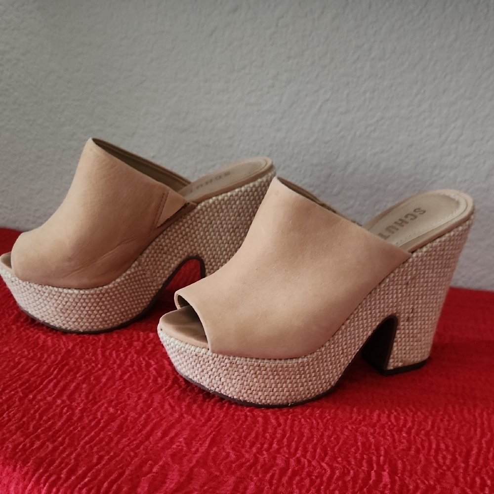 SCHUTZ Women's Beige Mules - Picture 2 of 6